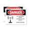 Signmission Radiation & Laser Sign, 7 in H x 10 in W, Vinyl Decal, Rectangle OS-2PACK-DS-D-710-L-1693 - alternate 1